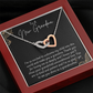 To A New Grandma Interlocking Hearts Necklace