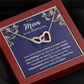 To My Mom On My Wedding Day Interlocking Hearts Necklace