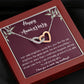 Happy Anniversary to Wife Interlocking Hearts Necklace