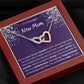 To A Beautiful New Mom Interlocking Hearts Necklace