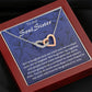 To My Soul Sister Interlocking Hearts Necklace