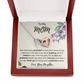 To My Mom from Your Daughter Interlocking Hearts Necklace