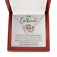 To My Girlfriend Interlocking Hearts Necklace