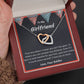 To My Girlfriend Interlocking Hearts Necklace