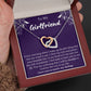 To My Girlfriend Interlocking Hearts Necklace