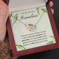 To My Loving Grandma Interlocking Hearts Necklace