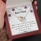 To My Best Friend Interlocking Hearts Necklace