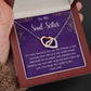 To My Soul Sister Interlocking Hearts Necklace