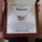 To My Fiancee Interlocking Hearts Necklace