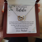 Personalized To My Girlfriend Interlocking Hearts Necklace