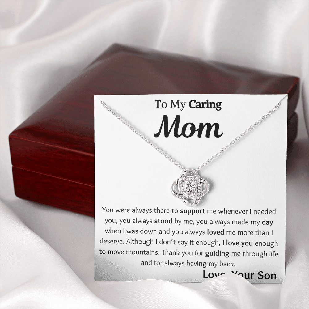 To My Mom Necklace Gift from Son, Mother's Day Gift for Mom from Son, Mom Necklace Birthday Gift from Son, Mother Son Gift from Mom