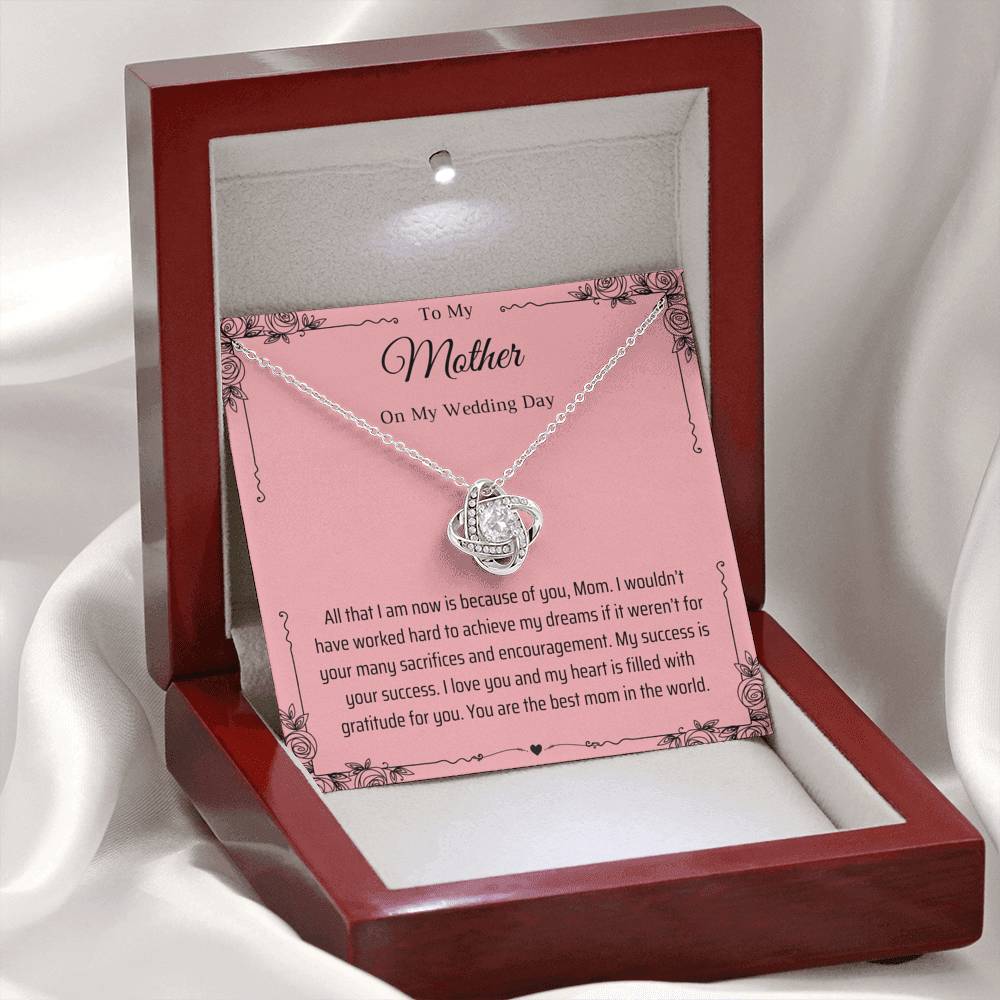 To My Mother On My Wedding Day Necklace