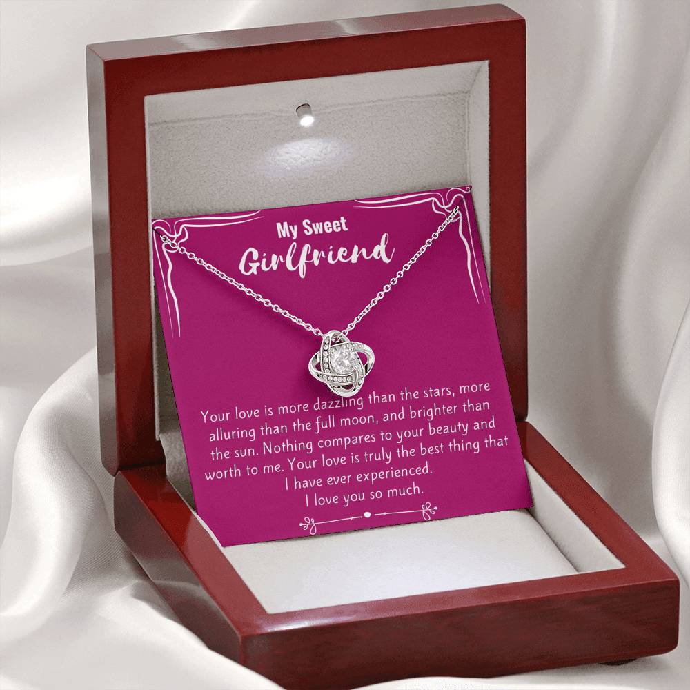 My Sweet Girlfriend Love Knot Necklace