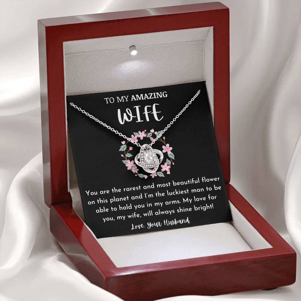 To My Amazing Wife - Most Beautiful Flower Necklace