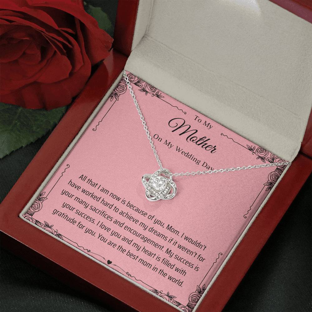 To My Mother On My Wedding Day Necklace