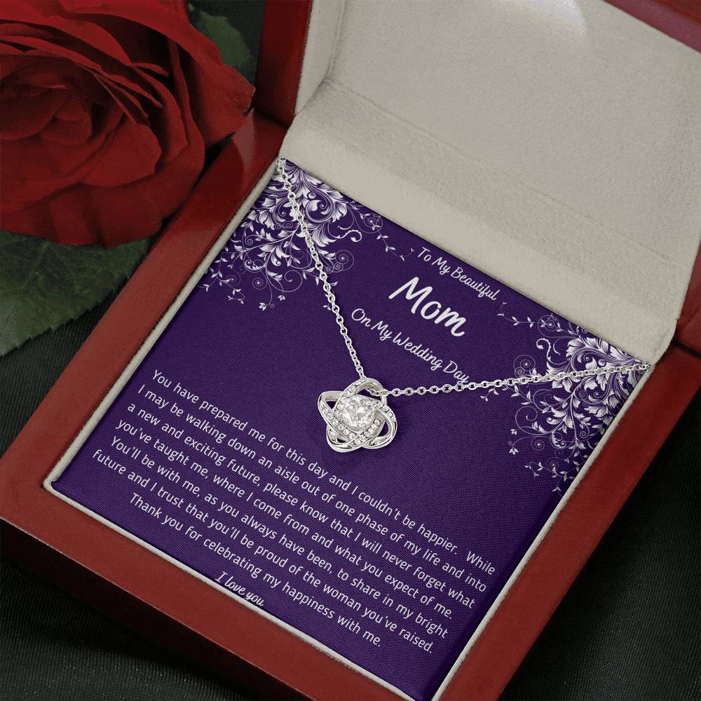 To My Mom On My Wedding Day Necklace