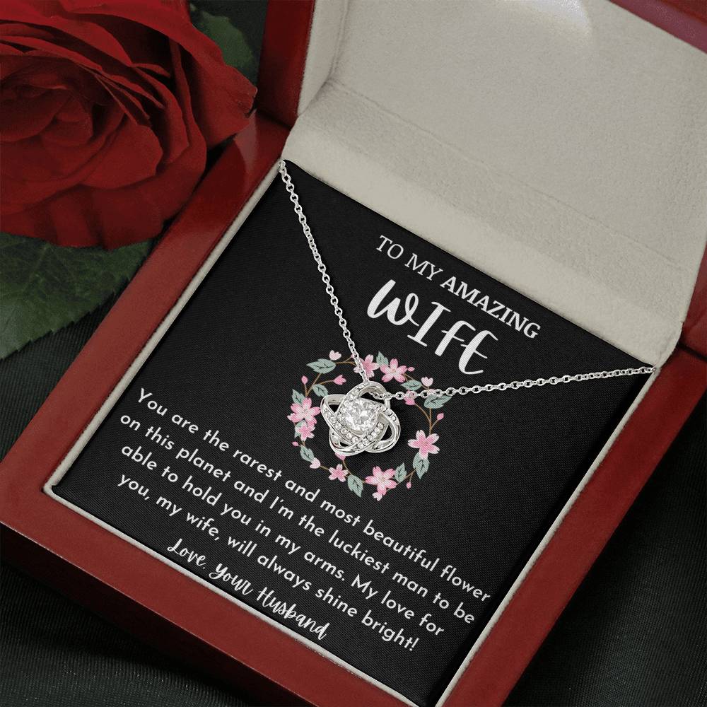 To My Amazing Wife - Most Beautiful Flower Necklace