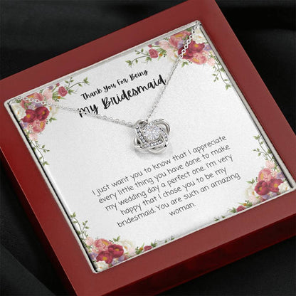 Thank You Bridesmaid Necklace