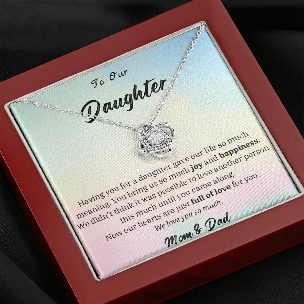 To Our Daughter from Parents Necklace