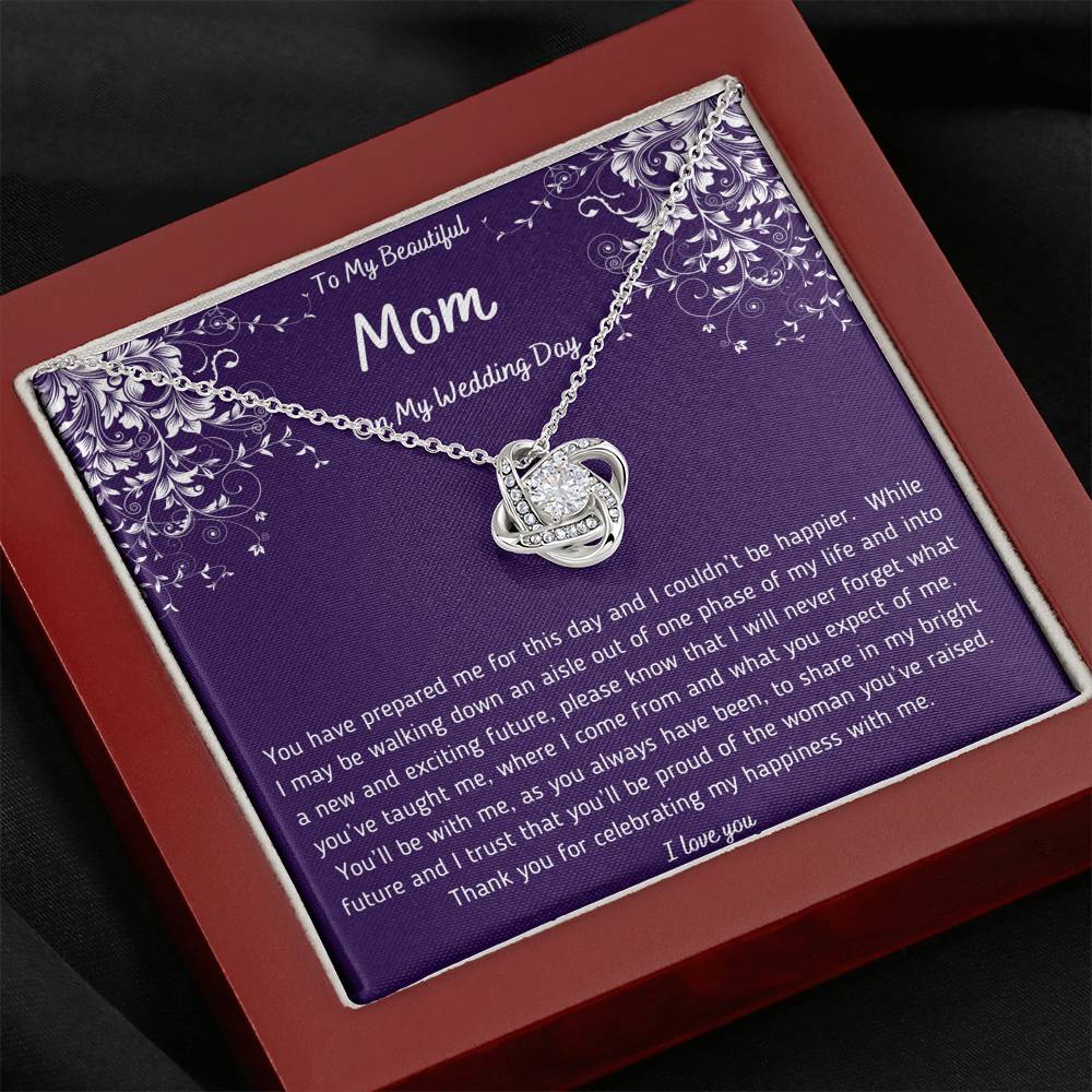 To My Mom On My Wedding Day Necklace