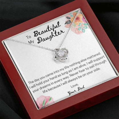 To My Beautiful Daughter Necklace