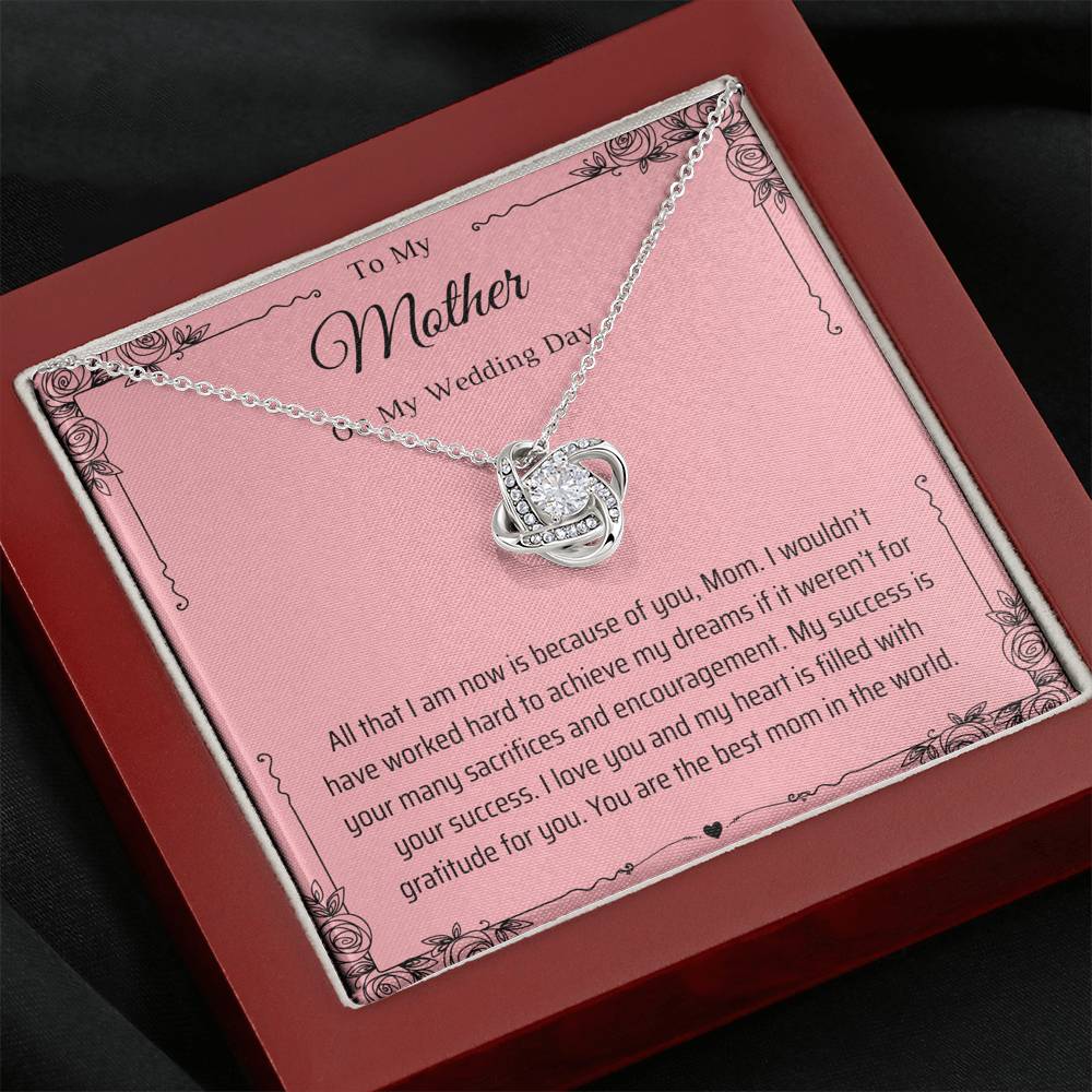 To My Mother On My Wedding Day Necklace