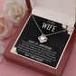 To My Wife 1st Anniversary Love Knot Necklace