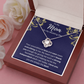 To My Mom On My Wedding Day Love Knot Necklace