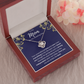 To My Mom On My Wedding Day Love Knot Necklace