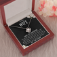 To My Wife 1st Anniversary Love Knot Necklace