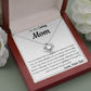 To My Caring Mom From Son Love Knot Necklace