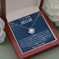 To My Caring Mom Love Knot Necklace from Son