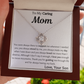 To My Caring Mom From Son Love Knot Necklace