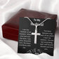 To My Husband Cross Necklace