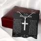 To My Bonus Son Religious Cross Necklace