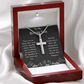 To My Bonus Son Cross Pendant Necklace