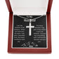 To My Husband Cross Necklace