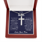 To My Son From Your Mom Cross Necklace