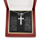 To My Dad Cross Necklace