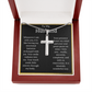 To My Husband Cross Necklace