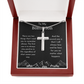 To My Bonus Son Cross Pendant Necklace