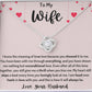 To My Wife Love Knot Heart Strings Necklace